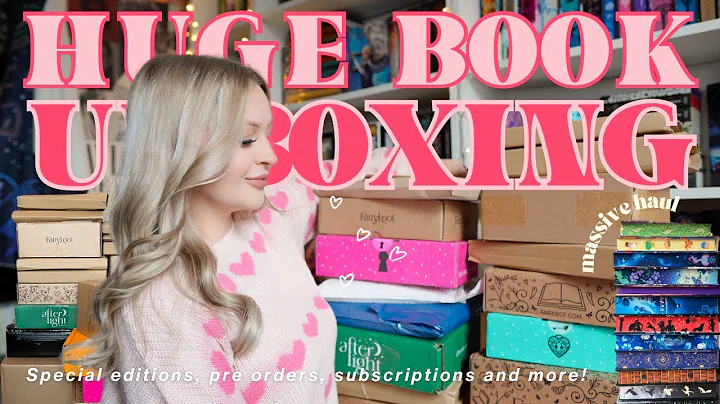 HUGE book unboxing haul!! 📦💫waterstones, amazon, special editions, bookish merch & more!