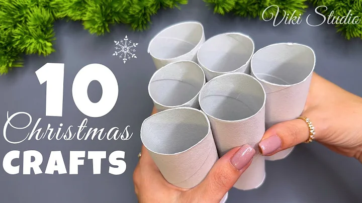 10 Christmas Crafts Ideas! Toilet Paper Roll Winter Ornaments