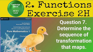 Determine the sequence of transformation that maps.