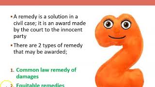 Remedies in contract law