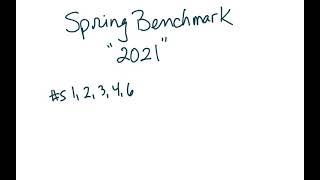 A2 Spring Benchmark Review #1-8