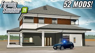 New Mods - Ikas Modern House, Estate Car, Liftable Highland Pallets, & New Map 52 Mods - Fs25
