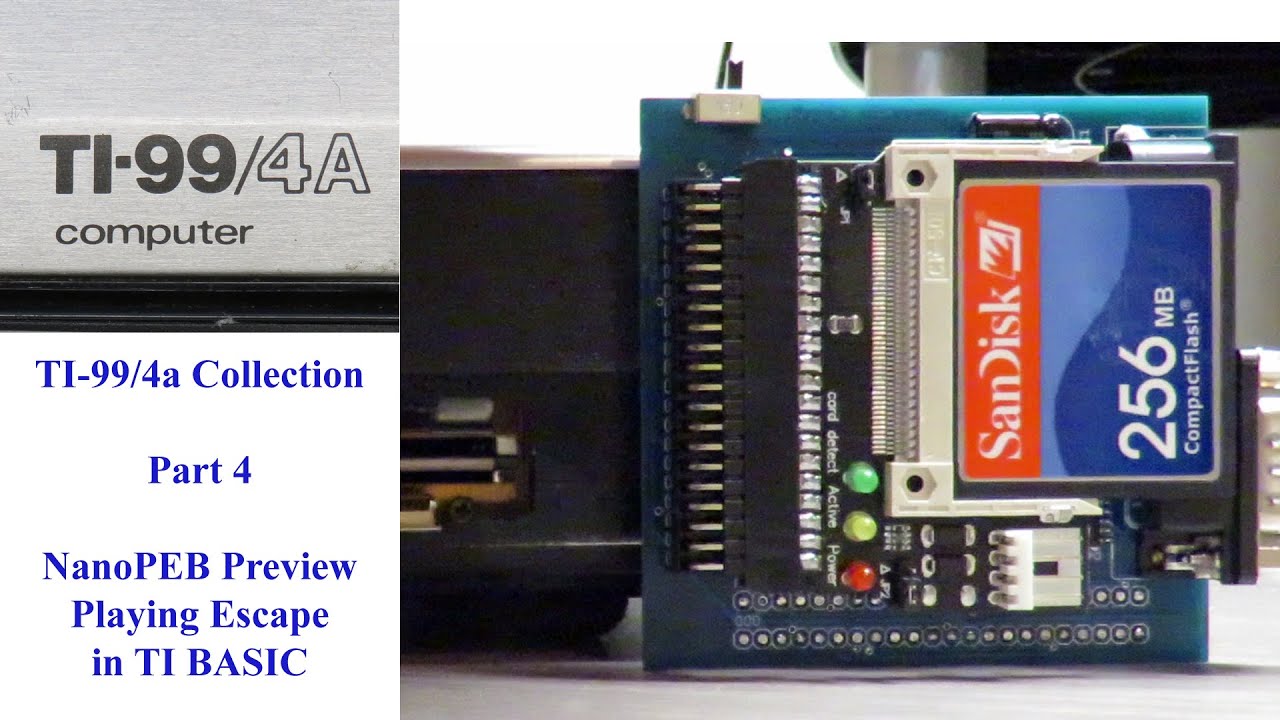 TI-99/4a Collection Overview (Part 4) - Atari Update, TI NanoPEB ...