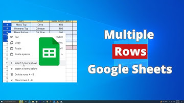 Meerdere rijen invoegen in Google Sheets