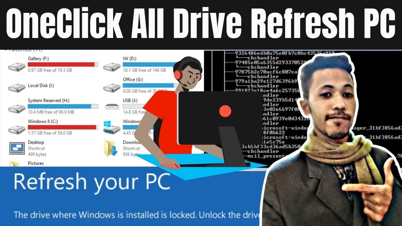 How to create Refresh Bat file shortcut tree | how to auto refresh ...