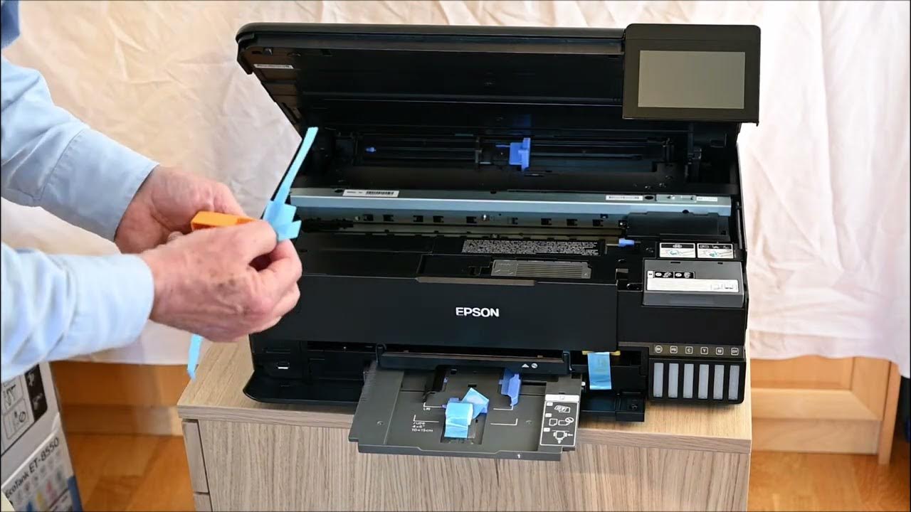 Epson ET-8550, or L8180 printer - Opening the box and initial setup 