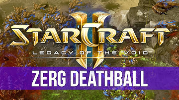 StarCraft 2: Legacy of the Void - ZERG DEATHBALL! (4K Game Analysis)