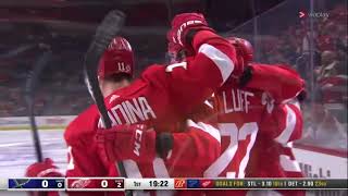 Detroit Red Wings - Simon Edvinsson 1st NHL goal! #LGRW