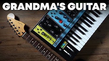 Running my guitar through the Moog Grandmother synth