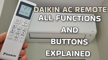 Daikin Remote Control All Functions and Buttons Explained