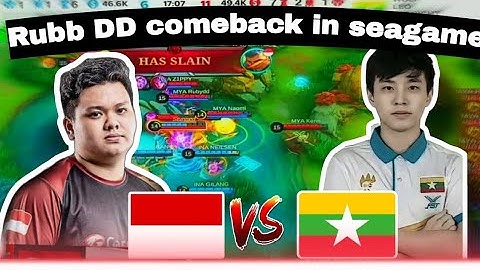 indonesia vs myanmar seagame Hightlight comeback Ruby DD #ml