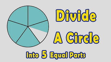 How to Divide a Circle into 5 Equal Parts