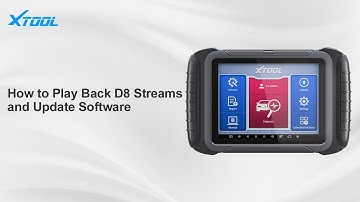 XTOOL Product Function Demo - How to Play Back D8 Streams and Update Software
