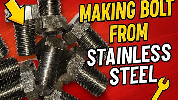 DIY Stainless Steel Hex Bolt / Lathe Thread Cutting Process