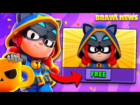 BRAWL NEWS! - How To Get FREE Cat Burglar Jessie Skin! | Club League, Hacked Map & More!