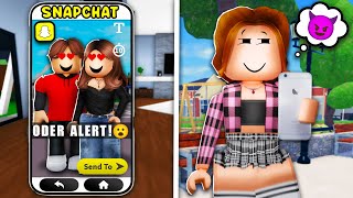 Roblox Snapchat, But I Spy on SUSSY ODERS.. (Brookhaven RP 🏡)