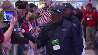 Veterans return home from Triad Honor Flight