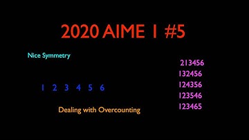 2020 AIME I #5: Dealing with Overcounting!