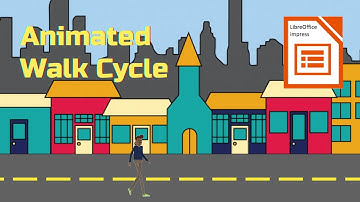 Realistic Animated Walk Cycle in LibreOffice Impress - Easy Method [How To Creating Animation Scene]