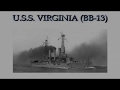 Wreck of the massive battleship uss virginia