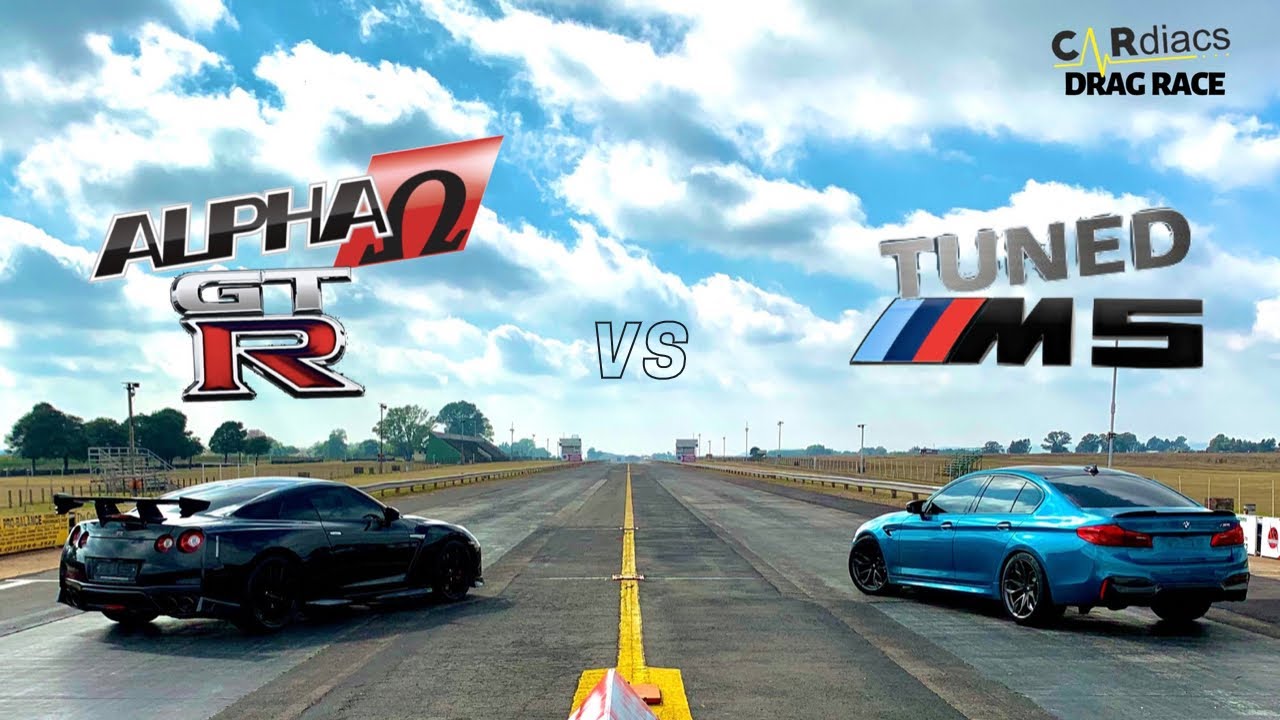 BMW M5 F90 (700HP) vs NISSAN GT-R R35 (800HP) DRAG RACE!!! *Tuned cars ...
