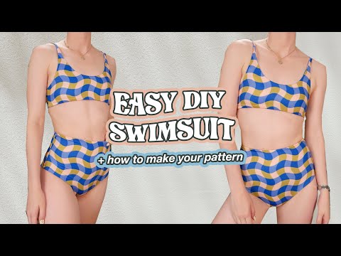 Easy DIY swimsuit | how to sew a reversible bikini for beginners ✨