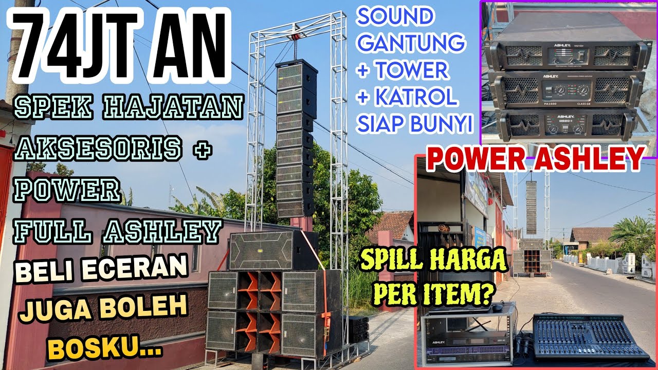 PAKET SOUND GANTUNG 74JT AN // SPEK HAJATAN