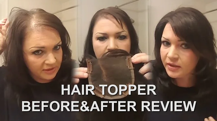 Human Hair Topper Review, How-To, Before&After, Un...