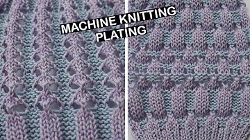 Machine knitting - Plating - design ideas part 2. Design ideas when using a plating feeder (brother)