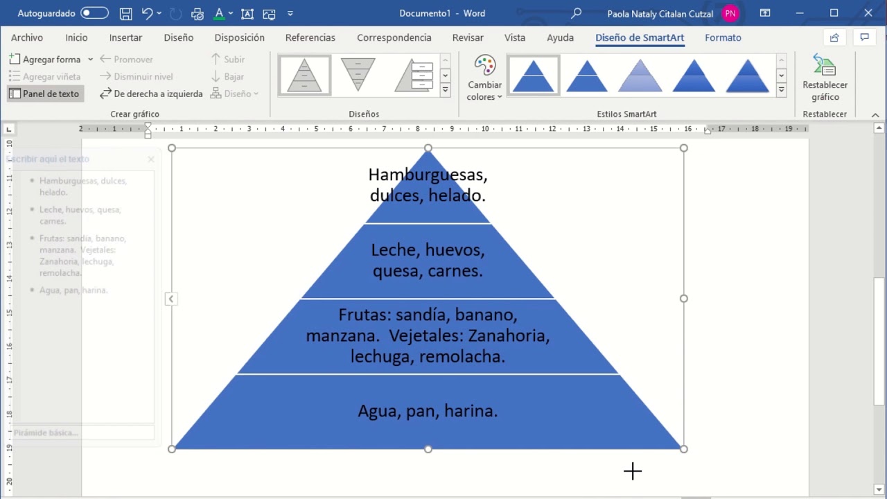 Cómo Insertar Graficos Smartart En Word Youtube