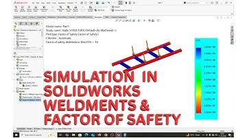 SIMULATION IN SOLIDWORKS WELDMENTS & FACTOR OF SAFETY.