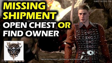 Find The Missing Shipment: Find Owner or Open The Chest | Side Quest | Baldur