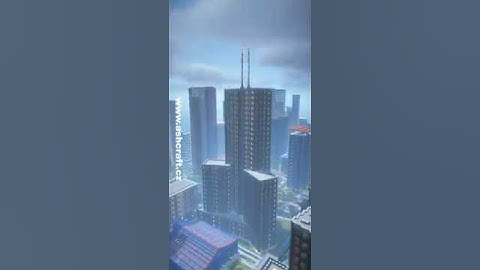Building a Modern Skyscraper in Minecraft Tutorial! #minecraftbuild