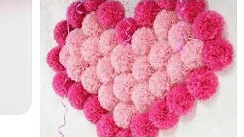 Diy How to make a perfect tulle pom poms flower only few minutes#craftideas please watch full video