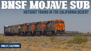 Trains on the BNSF Mojave Sub