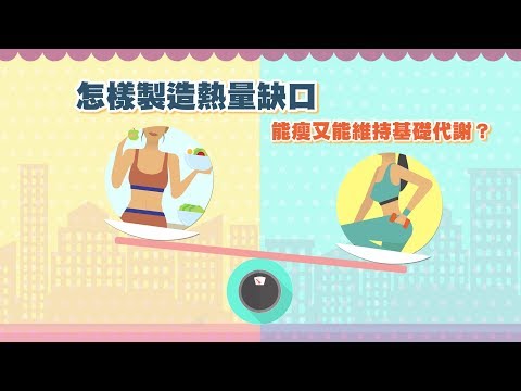 【邱醫幫你瘦】怎樣製造熱量缺口，才能變瘦又能維持身體的基礎代謝？
