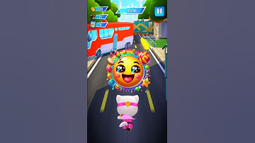 ANGELA YUMMY DASH! 🍭💗 | Talking Tom Hero Dash #shorts #gameplay