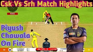 Csk vs srh match highlights | ipl 2020 ...