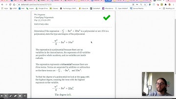 Classifying Polynomials and Writing them in Standard Form