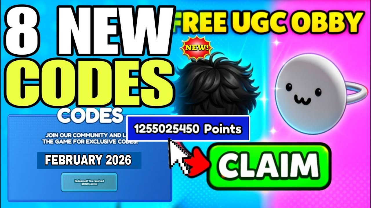 *NEW CODES* ROBLOX FREE UGC OBBY AFK OR PLAY CODES IN 2026 FEBRUARY | FREE UGC OBBY AFK OR PLAY CODE