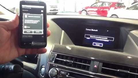How to pair your Smartphone with your 2013 Lexus.