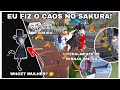 Fiz o caos no sakura school simulator zueira  sakura school simulator