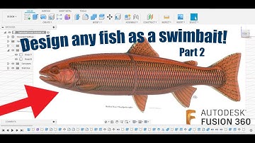 Design any fish you want as a swimbait with Fusion360! Part 2 the details