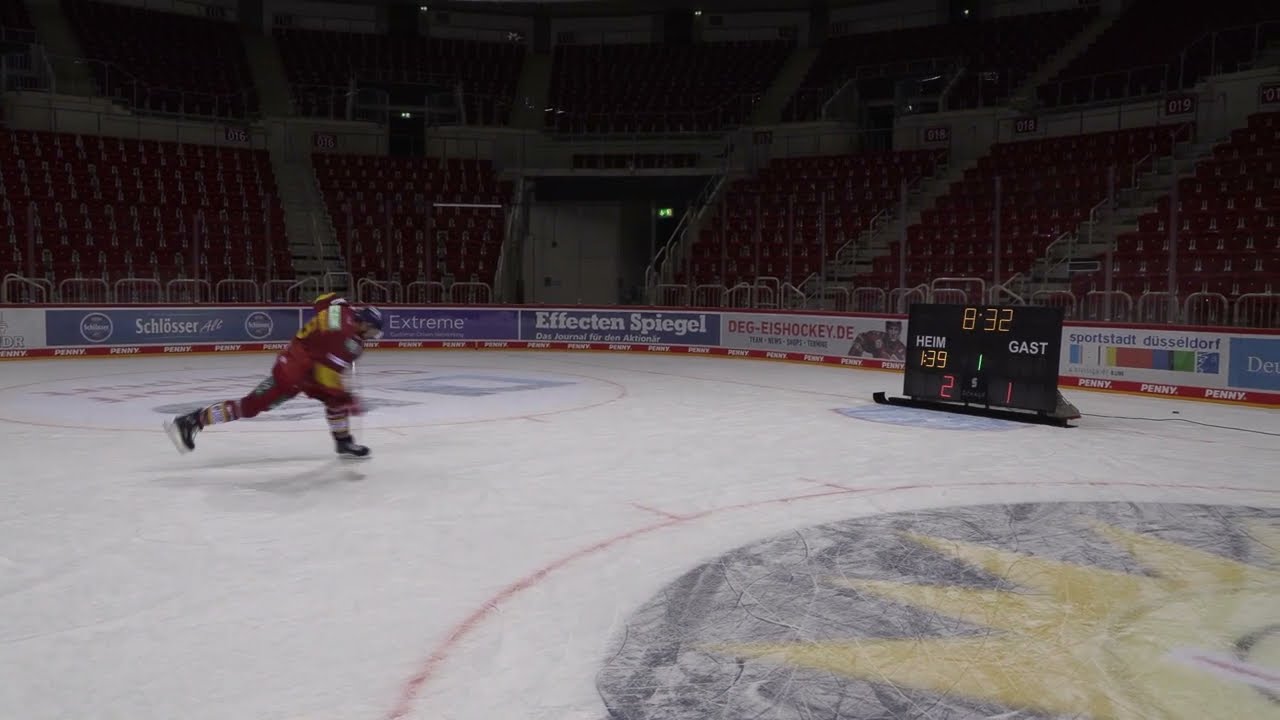 Die Schauf Eishockey Anzeigetafel - wie robust ist sie? Der Test!