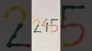 245 number drawing | drops bole magic tale 💧🎨  #shorts #art