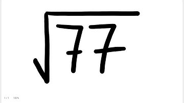 Square root of 77