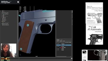 3D Game, Weapon Art Creation: Baking Setup with Substance Painter & Maya