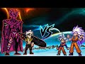 GOKU ULTRA EGO SSJ3 GOTEN MUI VS KING OF MONSTERS OROCHI TS ASTA IN JUMPF FORCE MUGEN 