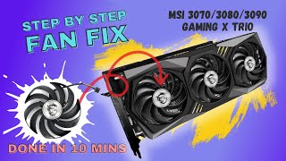 MSI Gaming Trio - Easy Fan Replacement in 10 mins