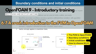 6.7 Module 6 - FVM overview #openfoamtraining screenshot 2